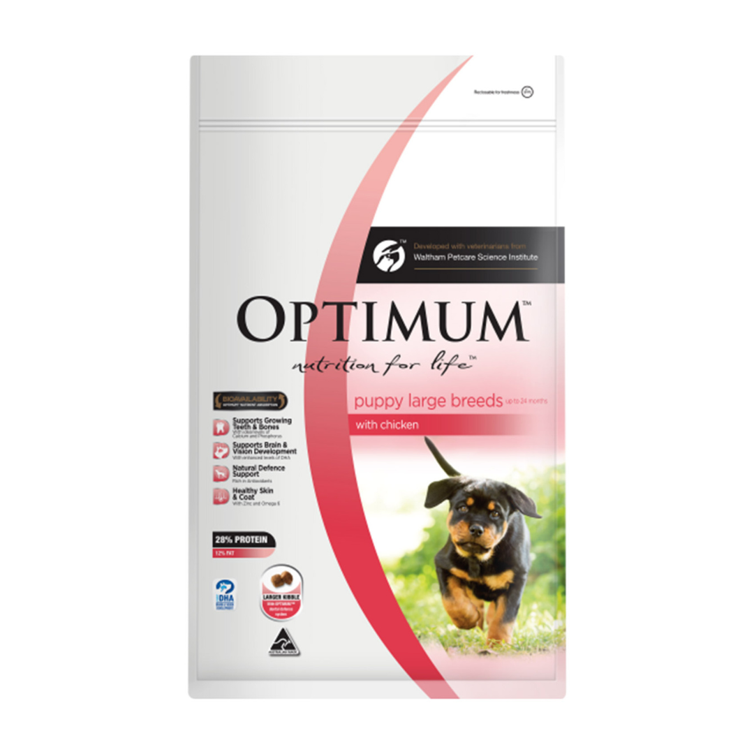 Optimum Chicken Large Breed Puppy Dry Dog Food 15kg